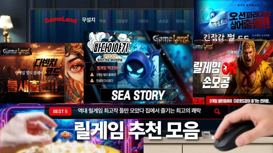 [릴보이]릴게임 바다이야기 등 추천 3게임 멀티플레이